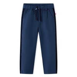 Pantaloni per Bambini con Finiture Nere Blu Marino 116