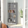    Libreria 4 Ripiani Grigio Sonoma 60x24x142 cm Legno ingegnerizzato