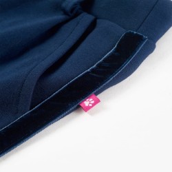 Pantaloni per Bambini con Finiture Nere Blu Marino 140