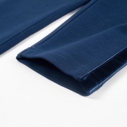 Pantaloni per Bambini con Finiture Nere Blu Marino 140