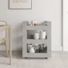    Carrello da Cucina Grigio cemento 60x45x80 cm Legno ingegnerizzato