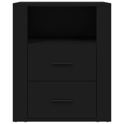    Comodino Nero 50x36x60 cm in Legno ingegnerizzato