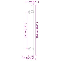 vidaXL Maniglie per Mobili 5pz Bronzo 192mm in Acciaio Inox