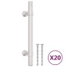 vidaXL Maniglie per Mobili 20pz Argento 96mm in Acciaio Inox