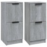    Credenze 2 pz Grigio Sonoma 30x30x70 cm in Legno ingegnerizzato