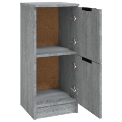    Credenze 2 pz Grigio Sonoma 30x30x70 cm in Legno ingegnerizzato