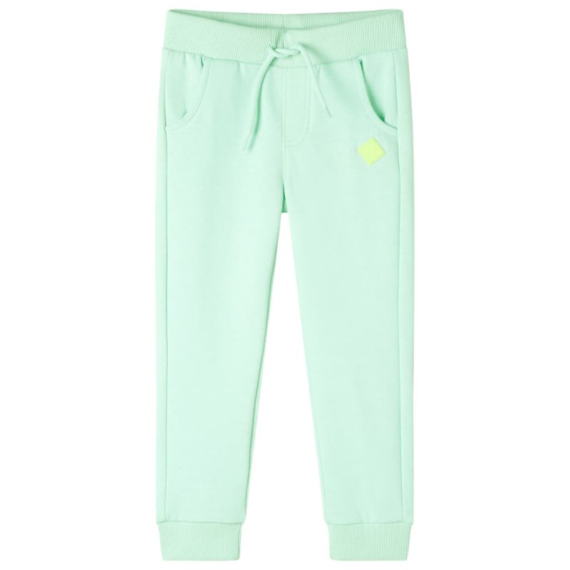 Pantaloni Tuta per Bambini Verde Brillante 92