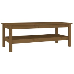    Tavolino da Salotto Miele 110x50x40 cm Legno Massello di Pino