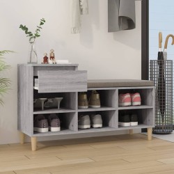    Scarpiera Grigio Sonoma 102x36x60 cm in Legno ingegnerizzato