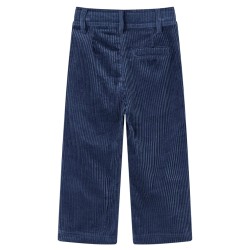 Pantaloni da Bambino in Velluto a Coste Blu Marino 140