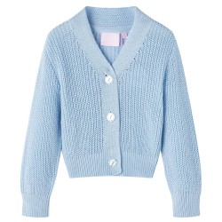 Cardigan da Bambina Lavorato a Mano Blu 128