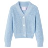 Cardigan da Bambina Lavorato a Mano Blu 128