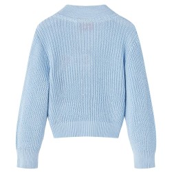 Cardigan da Bambina Lavorato a Mano Blu 128