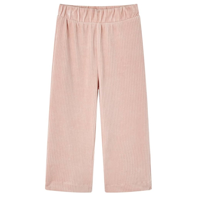 Pantaloni per Bambini in Velluto a Coste Rosa Chiaro 140