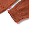 Cardigan da Bambina Lavorato a Mano Cognac 104