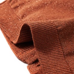 Cardigan da Bambina Lavorato a Mano Cognac 104