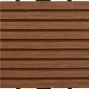 vidaXL Piastrelle per Decking 22 pz 30x30cm 2mq in WPC Marrone 