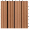 vidaXL Piastrelle per Decking 22 pz 30x30cm 2mq in WPC Marrone 