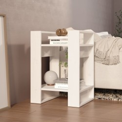    Libreria/Divisorio Bianco 41x35x57 cm in Legno Massello di Pino