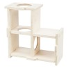 TRIXIE Casetta per Roditori con 3 Camere 25x10x25 cm in Legno