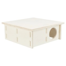 TRIXIE Casetta per Roditori con 4 Camere 30x12x30 cm in Legno