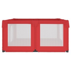 vidaXL Box per Bambini con 2 Porte Rosso in Tessuto Oxford