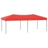    Tenda per Feste Pieghevole Rosso 3x6 m