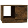    Tavolino da Salotto Rovere Fumo 50x50x36cm in Legno ingegnerizzato