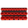 Set da Officina 26 pz Rosso e Nero 77x39 cm in Polipropilene