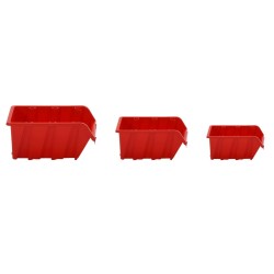 Set da Officina 26 pz Rosso e Nero 77x39 cm in Polipropilene