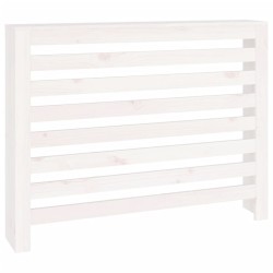 Copertura Termosifone Bianca 108,5x19x84 cm Legno Massello Pino