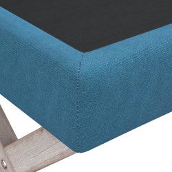 Sgabello Portaoggetti Blu 45x45x49 cm in Velluto