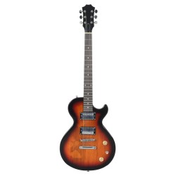 vidaXL Chitarra Elettrica Principianti e Custodia Marrone Nera 4/4 39"