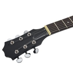 vidaXL Chitarra Elettrica Principianti e Custodia Marrone Nera 4/4 39"