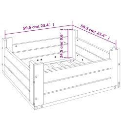 vidaXL Copertura per Base Ombrellone in Legno Massello di Pino