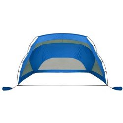 vidaXL Tenda da Spiaggia Azzurra 274x178x170/148 cm Taffetà 185T