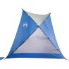 vidaXL Tenda da Spiaggia Azzurra 274x178x170/148 cm Taffetà 185T