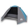 vidaXL Tenda da Campeggio 2 Persone Blu 224x248x118 cm Taffetà 185T