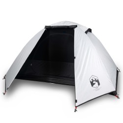 vidaXL Tenda da Campeggio 2 Persone Bianca 224x248x118 cm Taffetà 185T