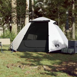 vidaXL Tenda da Campeggio 2 Persone Bianca 224x248x118 cm Taffetà 185T