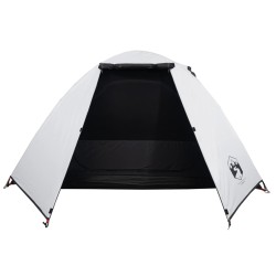 vidaXL Tenda da Campeggio 2 Persone Bianca 224x248x118 cm Taffetà 185T