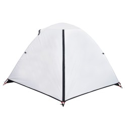 vidaXL Tenda da Campeggio 2 Persone Bianca 224x248x118 cm Taffetà 185T