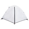 vidaXL Tenda da Campeggio 2 Persone Bianca 224x248x118 cm Taffetà 185T