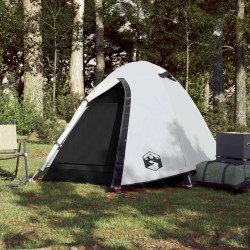 vidaXL Tenda da Campeggio 2 Persone Bianca 254x135x112 cm Taffetà 185T