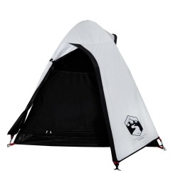 vidaXL Tenda da Campeggio 2 Persone Bianca 254x135x112 cm Taffetà 185T