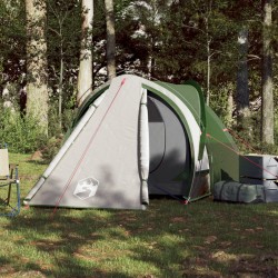 vidaXL Tenda da Campeggio 2 Persone Verde 320x140x120 cm Taffetà 185T