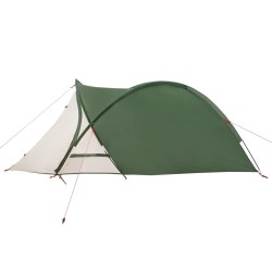 vidaXL Tenda da Campeggio 2 Persone Verde 320x140x120 cm Taffetà 185T