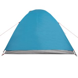 vidaXL Tenda da Campeggio 2 Persone Blu 264x210x125 cm Taffetà 185T