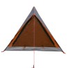 vidaXL Tenda Campeggio 2Persone Grigia Arancione 200x120x88/62 Taffetà