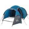 vidaXL Tenda da Campeggio 4 Persone Blu 360x135x105 cm Taffetà 185T